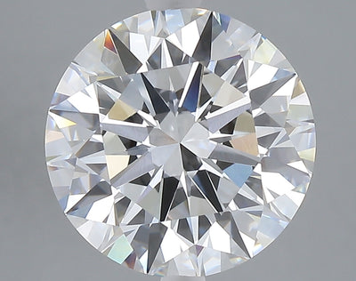 5.02 carat round lab grown diamond F color VS1 clarity
