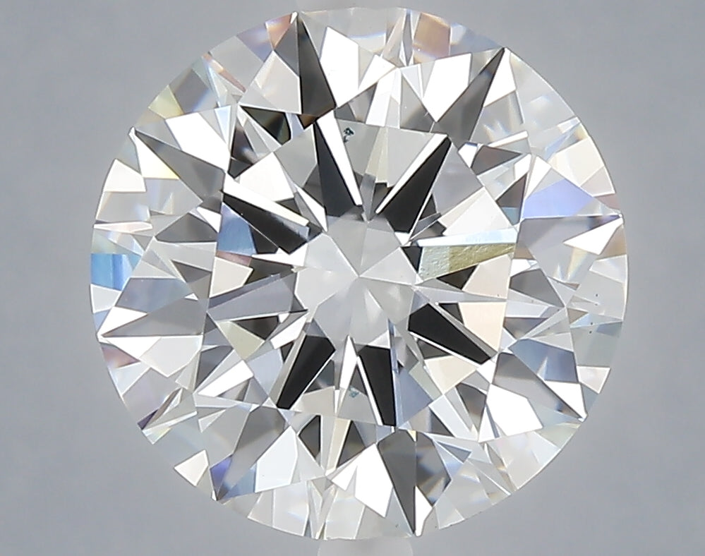 5.05 carat round lab grown diamond E color VS1 clarity