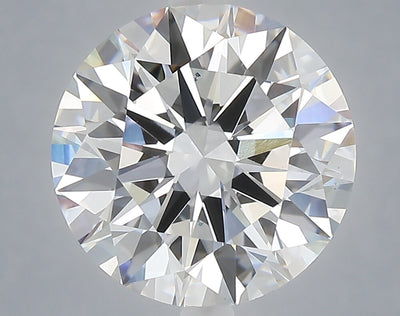 5.05 carat round lab grown diamond E color VS1 clarity