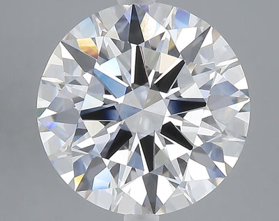 5.02 carat round lab grown diamond F color VVS2 clarity