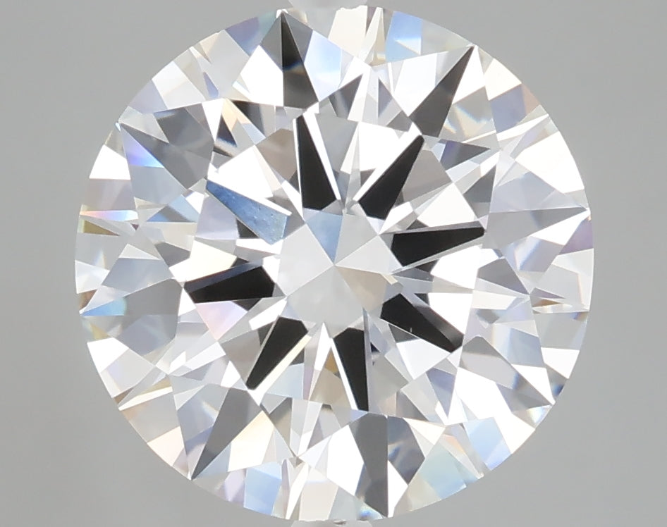 5.03 carat round lab grown diamond E color VVS2 clarity