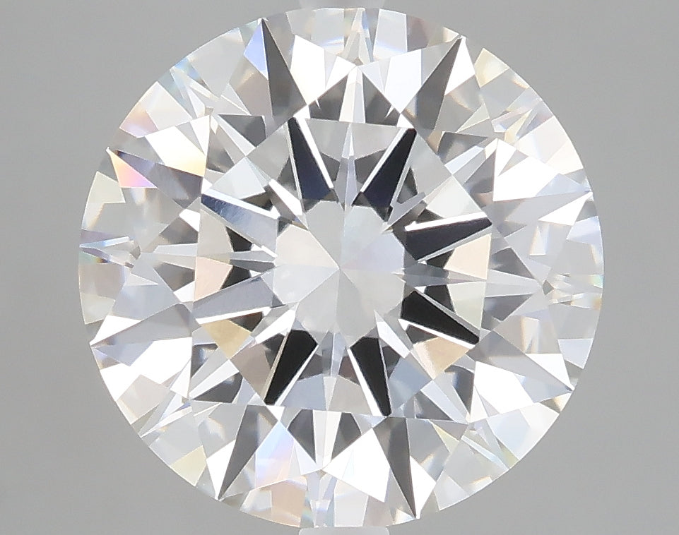 5.08 carat round lab grown diamond F color VVS2 clarity