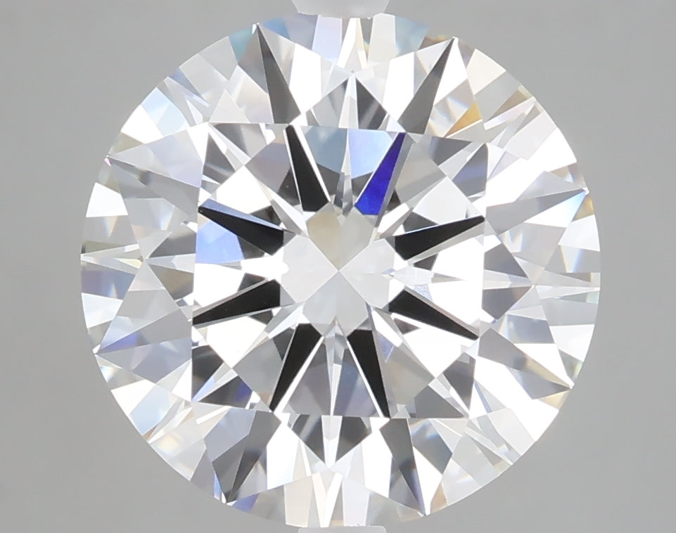 5.05 carat round lab grown diamond E color VVS2 clarity