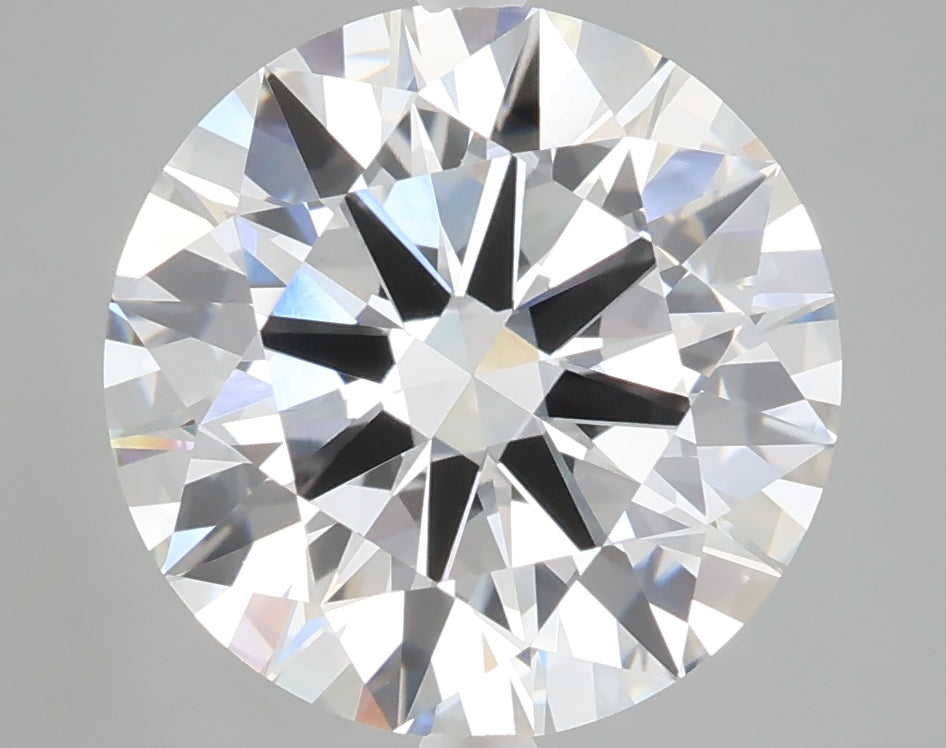 5.04 carat round lab grown diamond F color VVS2 clarity