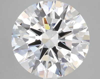 5.09 carat round lab grown diamond E color VS1 clarity