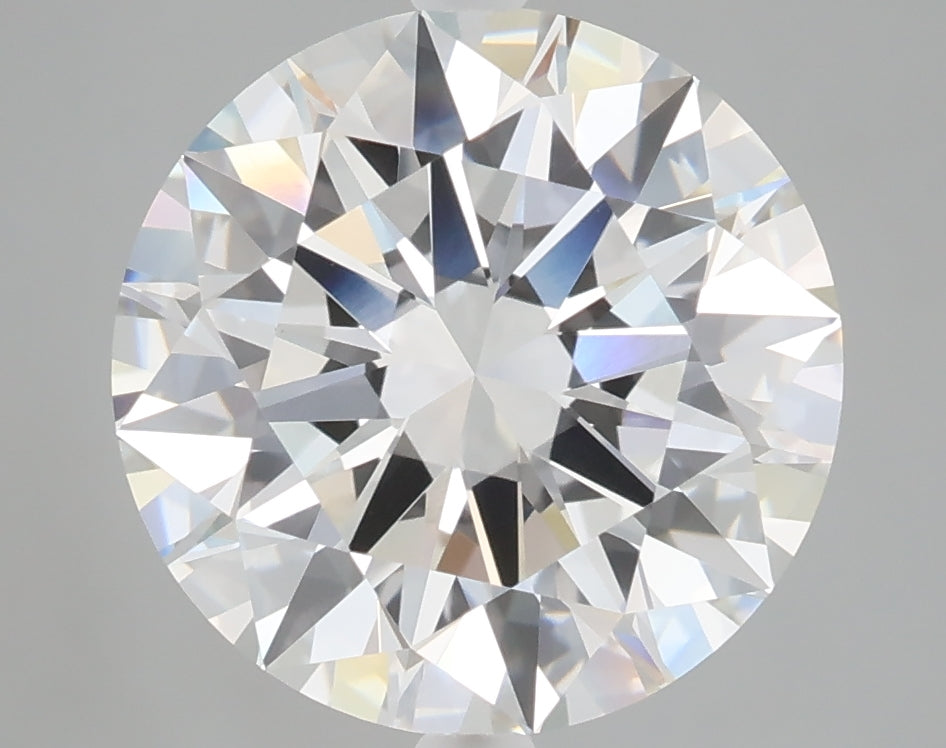 5.03 carat round lab grown diamond F color VVS2 clarity