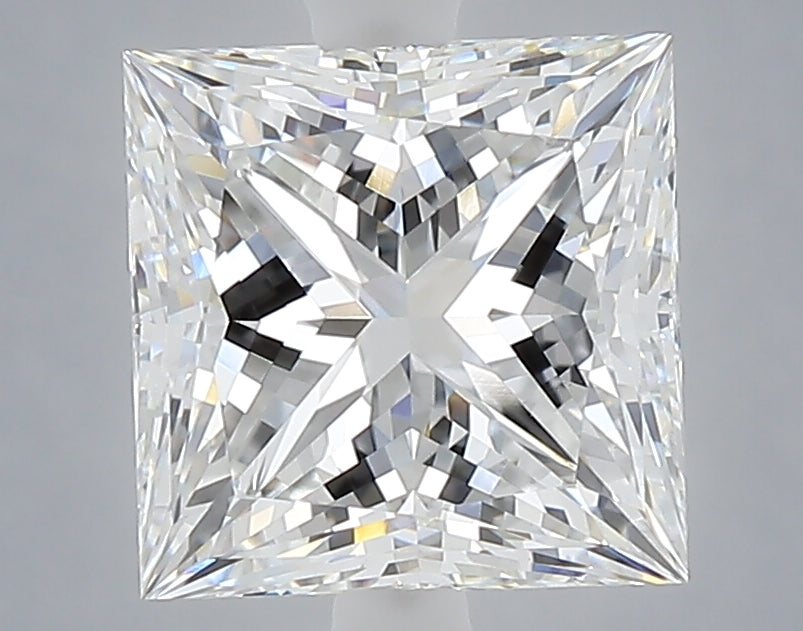 3.06 carat princess lab grown diamond E color VVS2 clarity