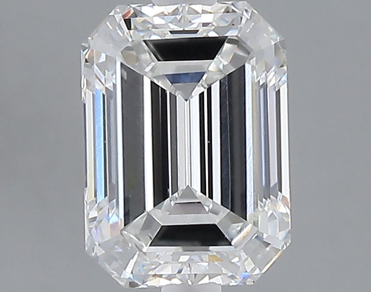 2.09 carat emerald lab grown diamond D color VVS2 clarity