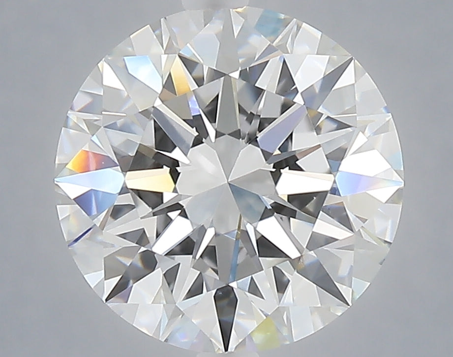 4.04 carat round lab grown diamond E color VVS2 clarity