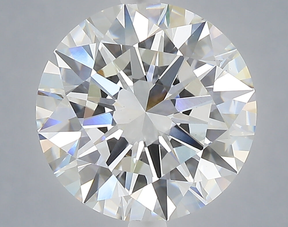 5.02 carat round lab grown diamond F color VS1 clarity