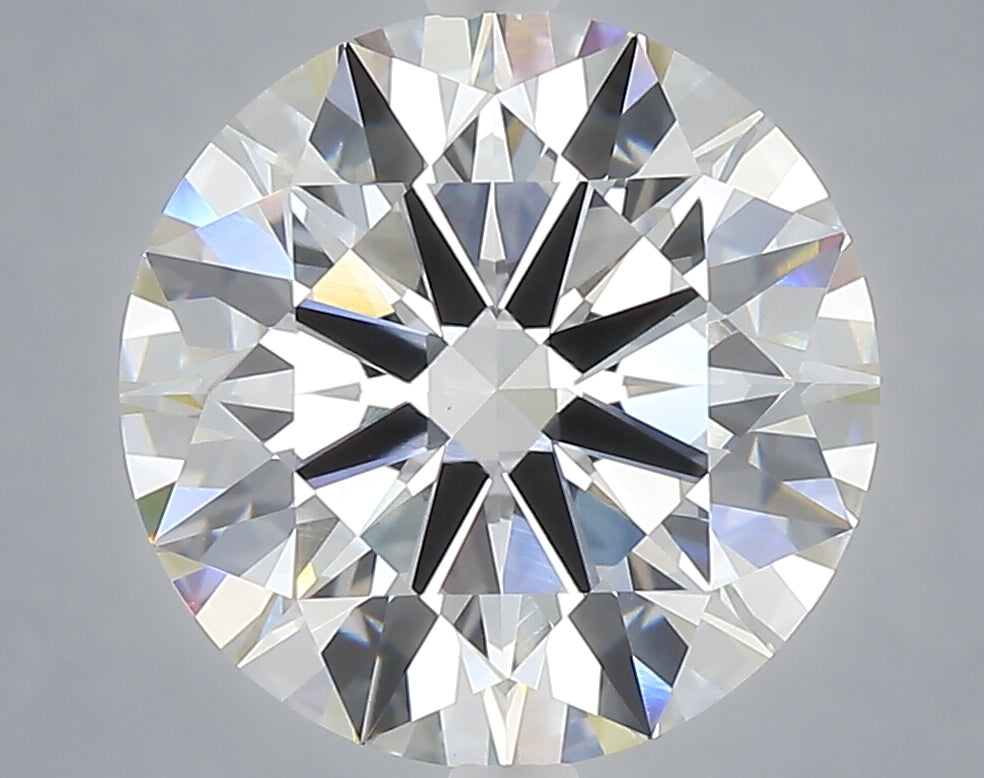 5.01 carat round lab grown diamond E color VVS2 clarity