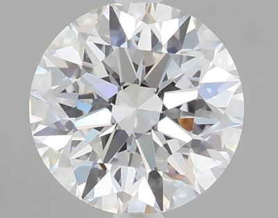 1.56 carat round lab grown diamond E color VVS2 clarity