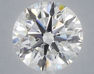 5.03 carat round lab grown diamond F color VVS2 clarity