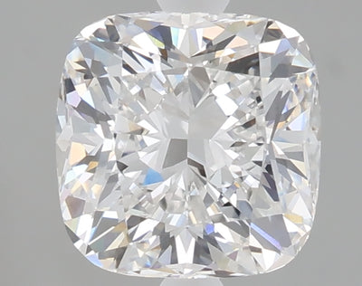 2.10 carat cushion lab grown diamond D color VVS2 clarity