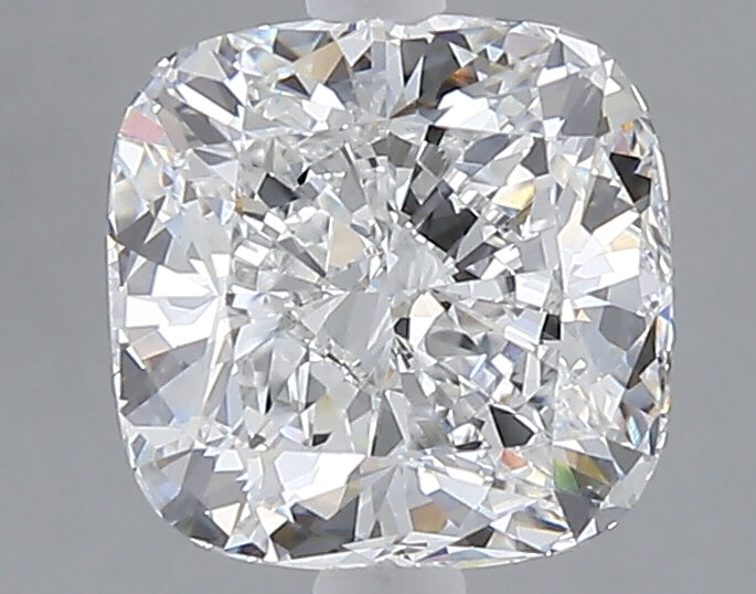 2.10 carat cushion lab grown diamond E color VVS2 clarity