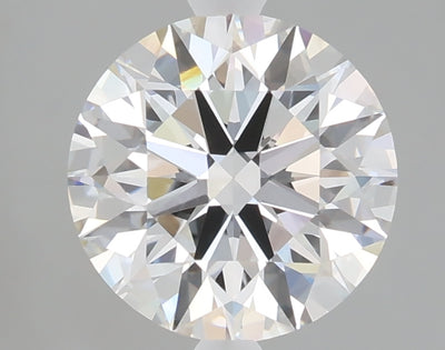 2.50 carat round lab grown diamond E color VVS2 clarity