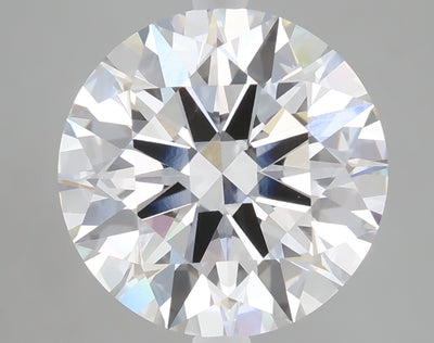 5.02 carat round lab grown diamond F color VVS2 clarity