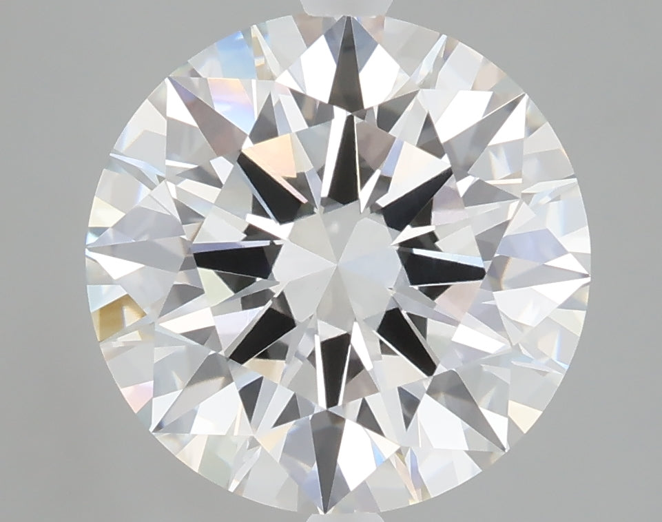 5.01 carat round lab grown diamond F color VVS2 clarity