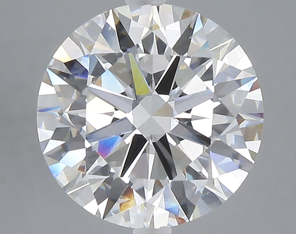 5.00 carat round lab grown diamond F color VVS2 clarity
