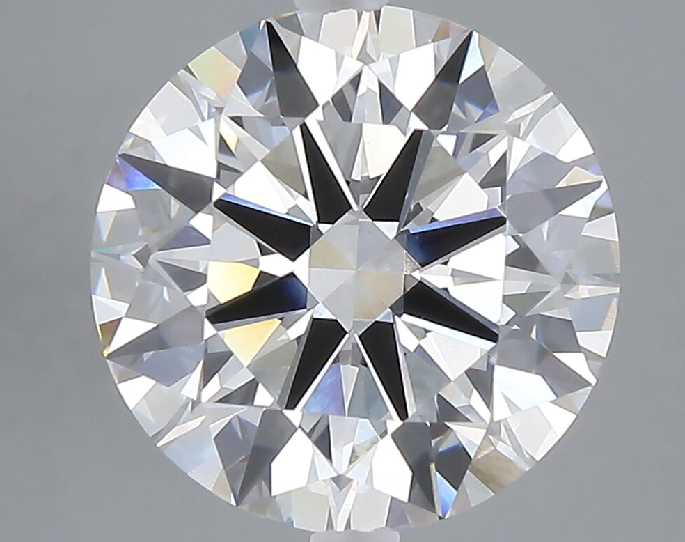 5.08 carat round lab grown diamond F color VVS2 clarity