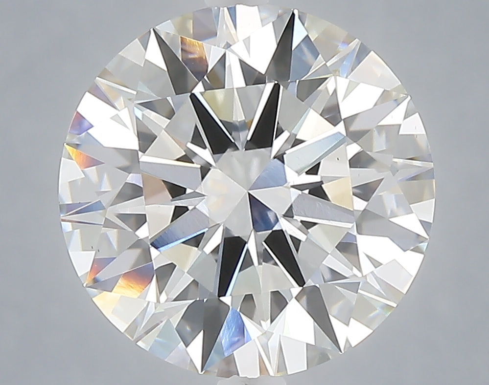 5.02 carat round lab grown diamond F color VS1 clarity