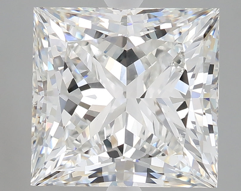 5.02 carat princess lab grown diamond F color VS1 clarity