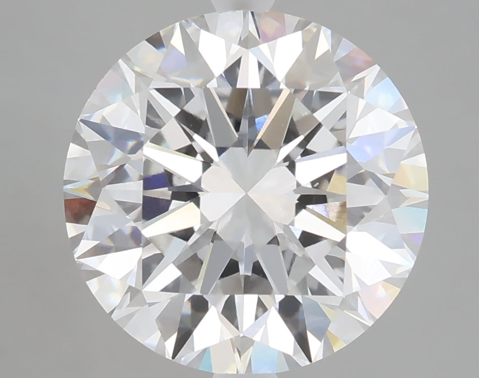 5.06 carat round lab grown diamond E color VVS2 clarity