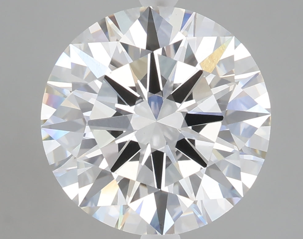 5.24 carat round lab grown diamond E color VVS2 clarity