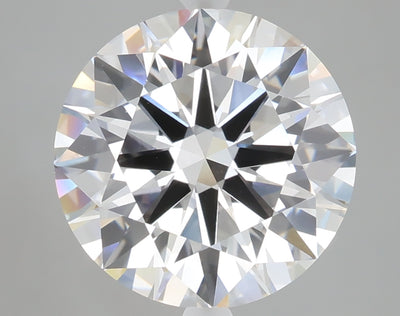 5.01 carat round lab grown diamond F color VVS2 clarity