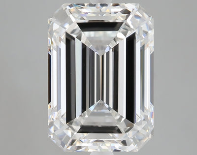 5.08 carat emerald lab grown diamond E color VVS2 clarity
