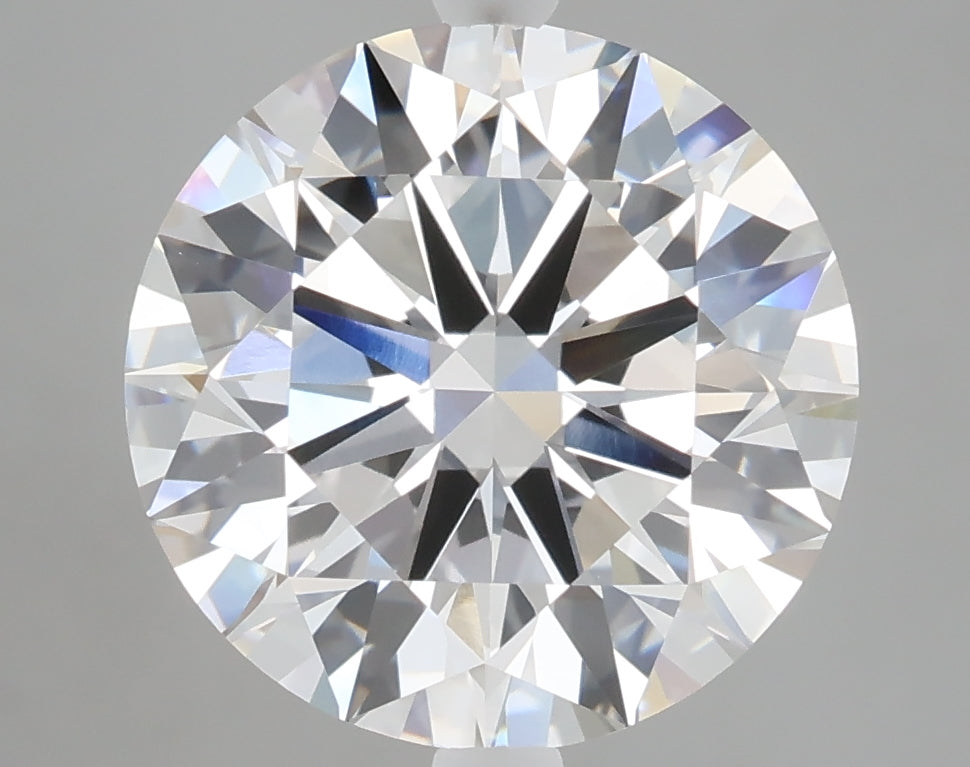 5.04 carat round lab grown diamond F color VVS2 clarity