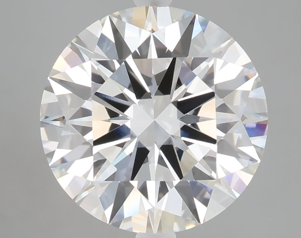5.01 carat round lab grown diamond F color VVS2 clarity