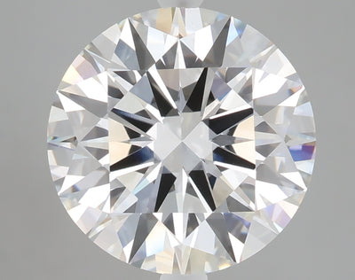 5.01 carat round lab grown diamond F color VVS2 clarity