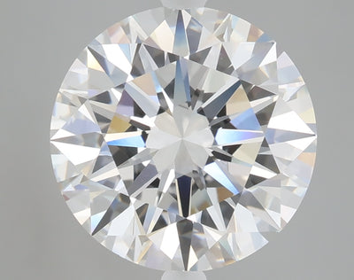 5.10 carat round lab grown diamond F color VVS2 clarity