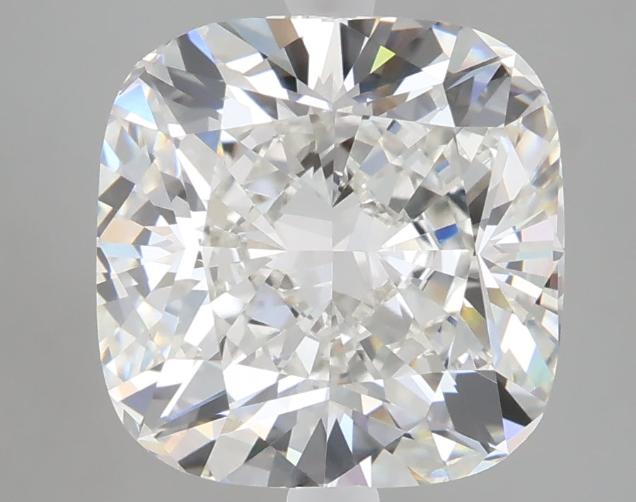 5.42 carat cushion lab grown diamond F color VVS2 clarity