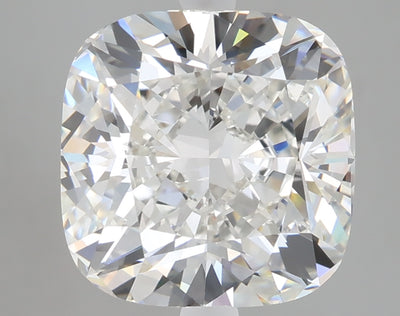 5.42 carat cushion lab grown diamond F color VVS2 clarity