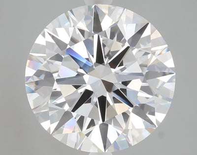 5.22 carat round lab grown diamond E color VVS2 clarity