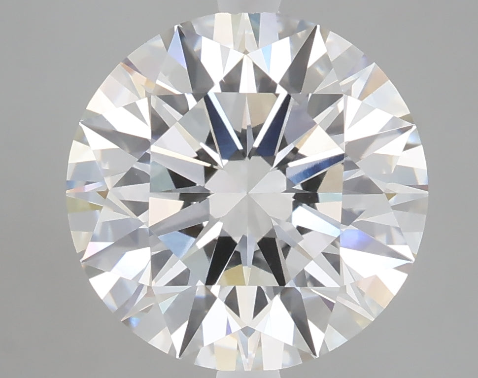 5.05 carat round lab grown diamond E color VVS2 clarity