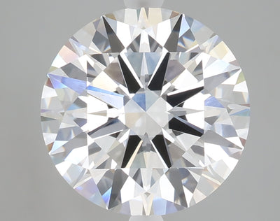 5.09 carat round lab grown diamond E color VVS2 clarity