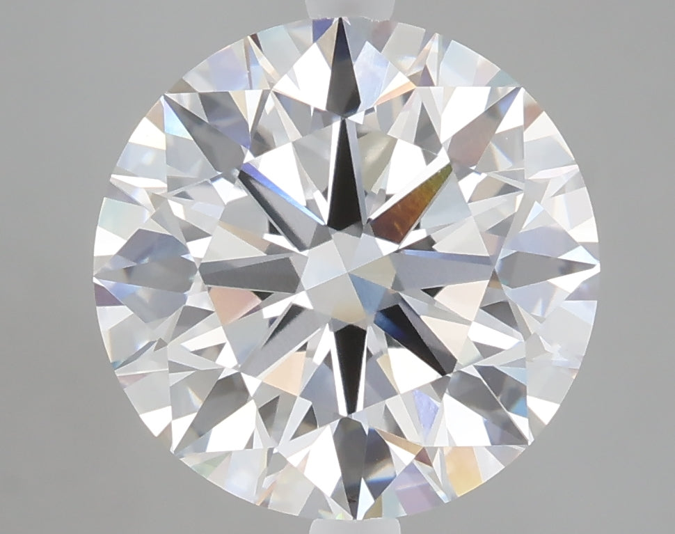 5.05 carat round lab grown diamond E color VVS2 clarity