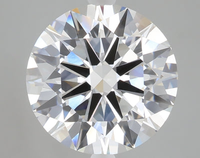 5.02 carat round lab grown diamond E color VVS2 clarity