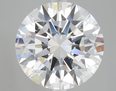 5.10 carat round lab grown diamond E color VVS2 clarity
