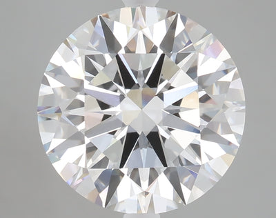 5.03 carat round lab grown diamond F color VVS2 clarity