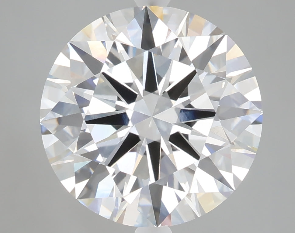 5.05 carat round lab grown diamond E color VVS2 clarity