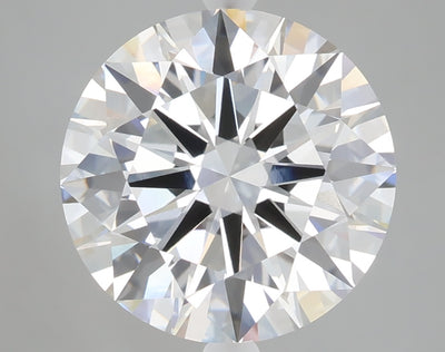 5.05 carat round lab grown diamond E color VVS2 clarity
