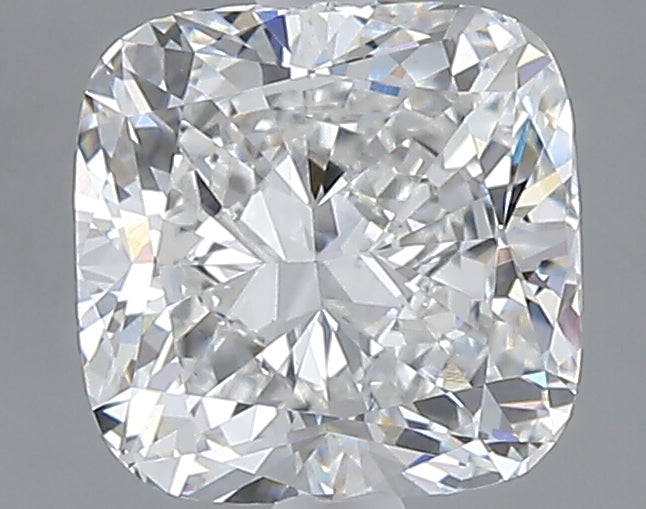 2.07 carat cushion lab grown diamond E color VVS2 clarity