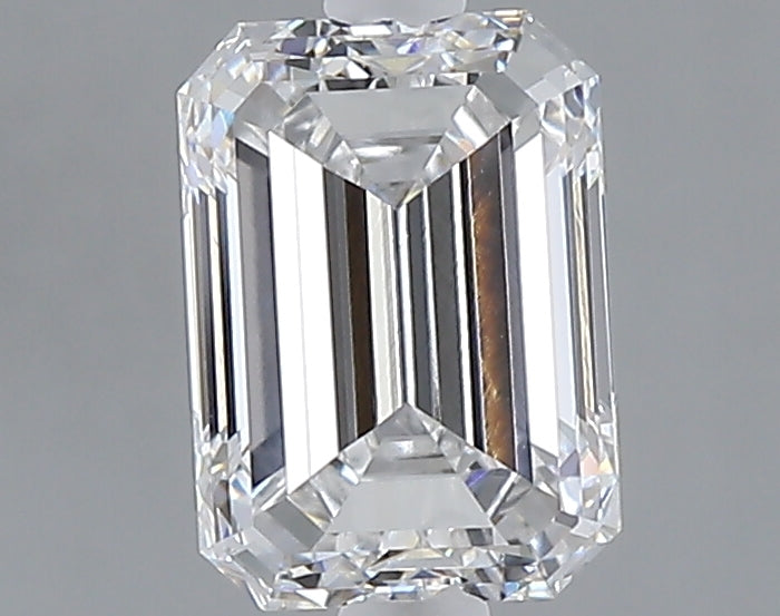 1.51 carat emerald lab grown diamond D color VVS2 clarity