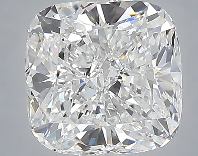 2.07 carat cushion lab grown diamond D color VVS2 clarity