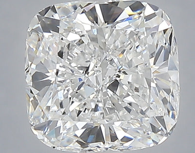 2.07 carat cushion lab grown diamond D color VVS2 clarity