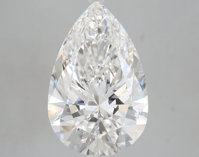 7.09 carat pear lab grown diamond F color VVS1 clarity